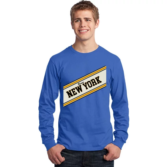 Bronx New York Varsity Logo Tall Long Sleeve T-Shirt