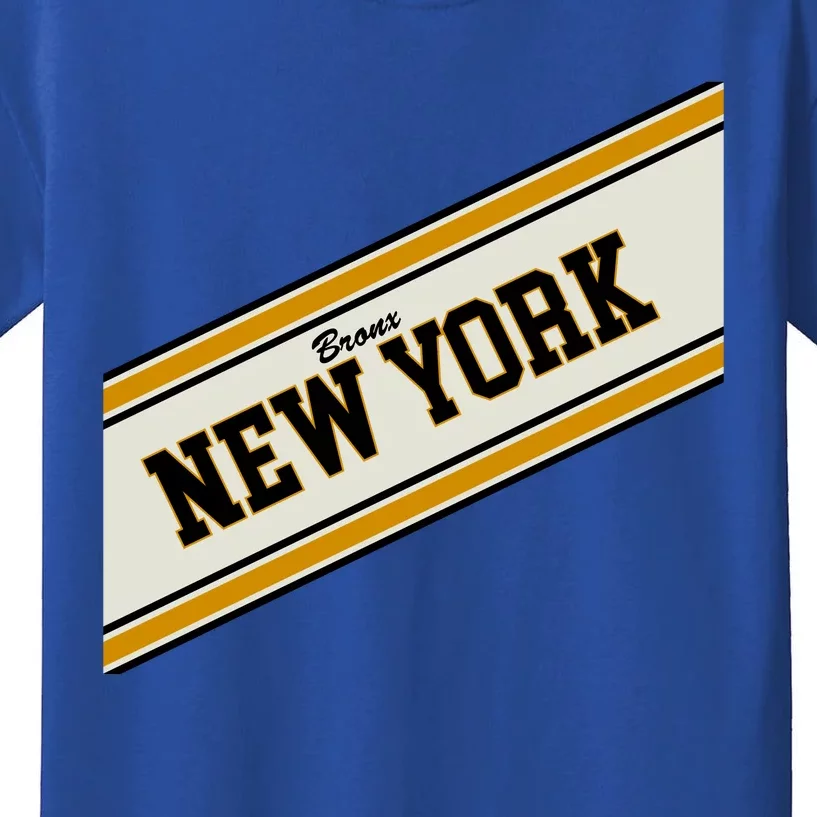 Bronx New York Varsity Logo Kids T-Shirt