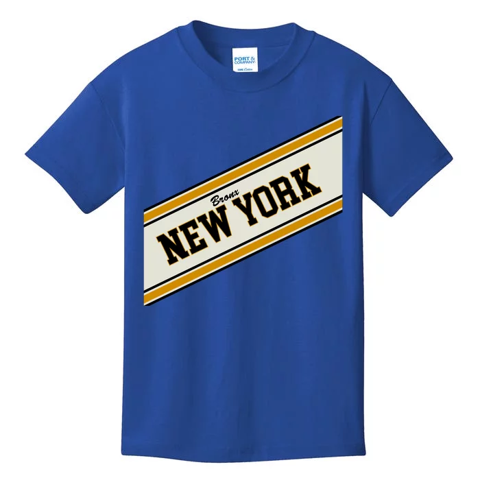 Bronx New York Varsity Logo Kids T-Shirt