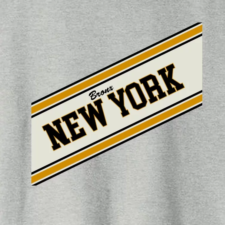 Bronx New York Varsity Logo Women's Crop Top Tee