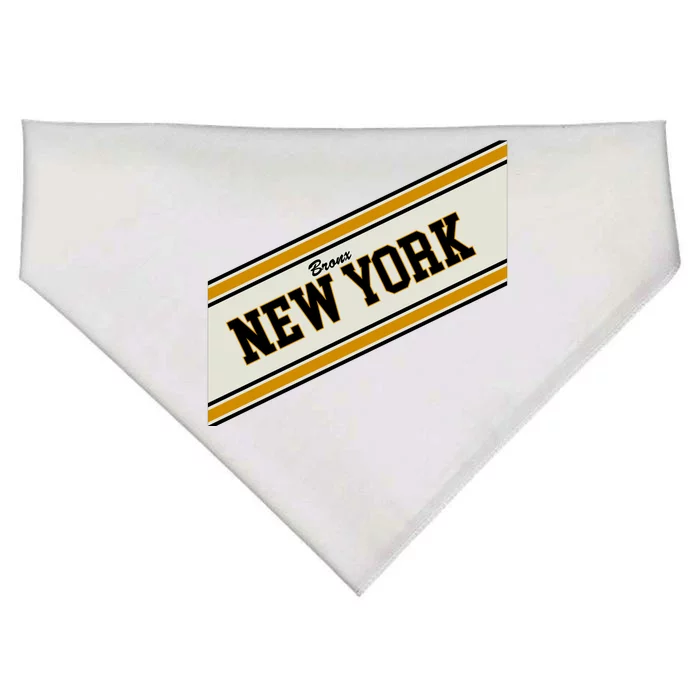 Bronx New York Varsity Logo USA-Made Doggie Bandana