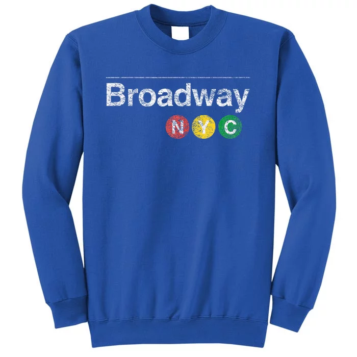 BROADWAY New York NYC Worn Design Tall Sweatshirt