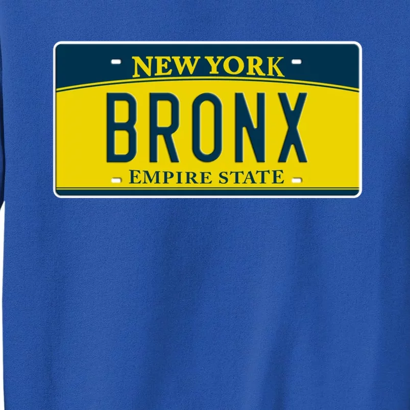 Bronx New York Ny Neighborhood Hometown License Plate Funny Gift Tall Sweatshirt