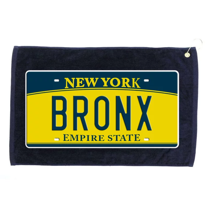 Bronx New York Ny Neighborhood Hometown License Plate Funny Gift Grommeted Golf Towel