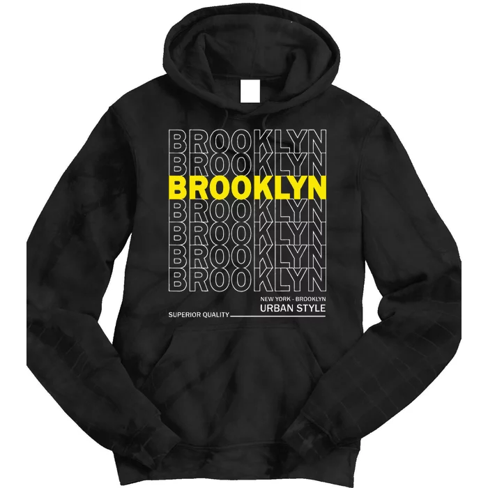 Brooklyn New York Urban Style Tie Dye Hoodie