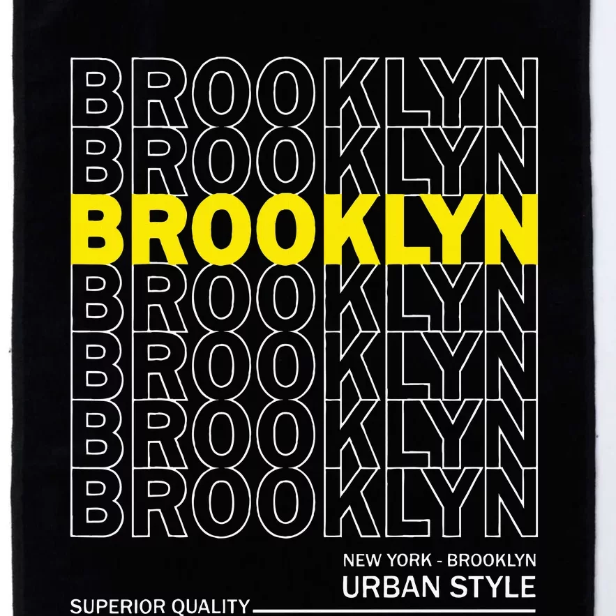 Brooklyn New York Urban Style Platinum Collection Golf Towel