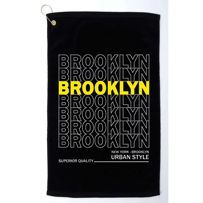 Brooklyn New York Urban Style Platinum Collection Golf Towel