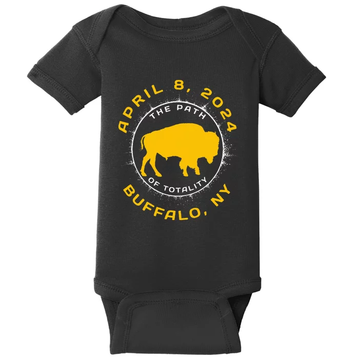 Buffalo New York Solar Eclipse April 8 2024 Totality Baby Bodysuit