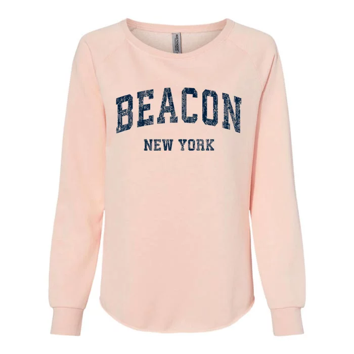 Beacon New York Ny Vintage Varsity Sports Womens California Wash Sweatshirt