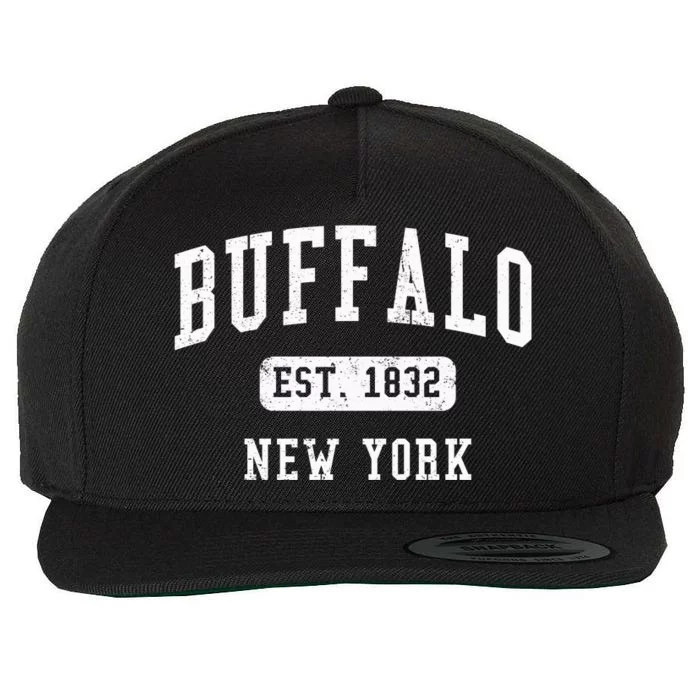 Buffalo New York Ny Vintage Established Sports Design Gift Wool Snapback Cap