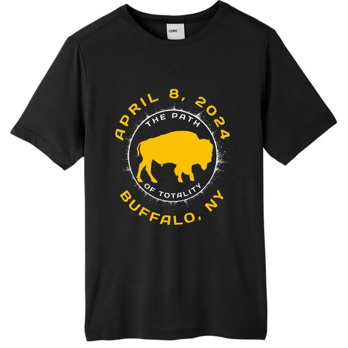 Buffalo New York Solar Eclipse April 8 2024 Totality ChromaSoft Performance T-Shirt