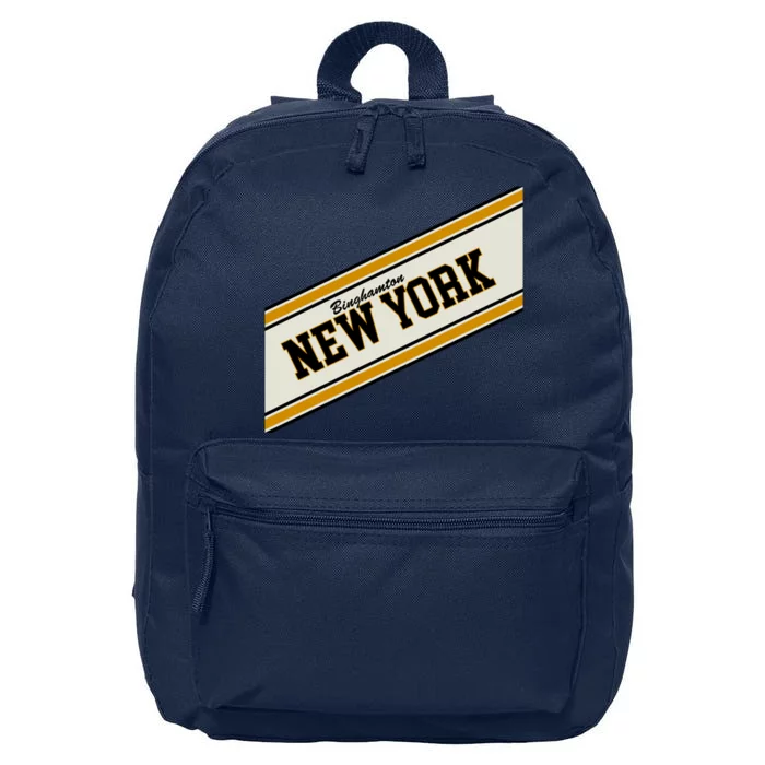 Binghamton New York Varsity Logo 16 in Basic Backpack