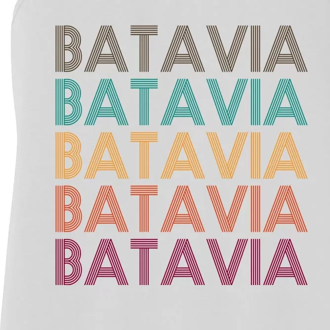 Batavia New York Retro Women's Racerback Tank