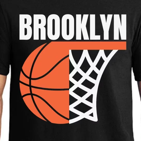 Brooklyn New York City Basketball Net Graphic Sport Players Pajama Set