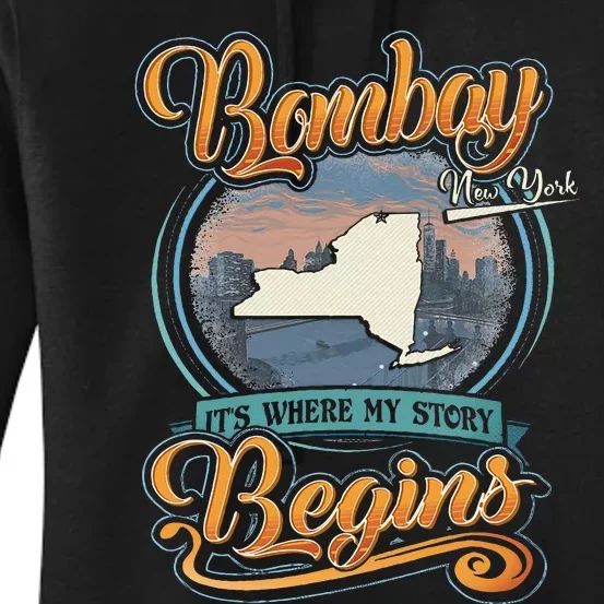 Bombay New York Hometown My Story Begins Women's Pullover Hoodie