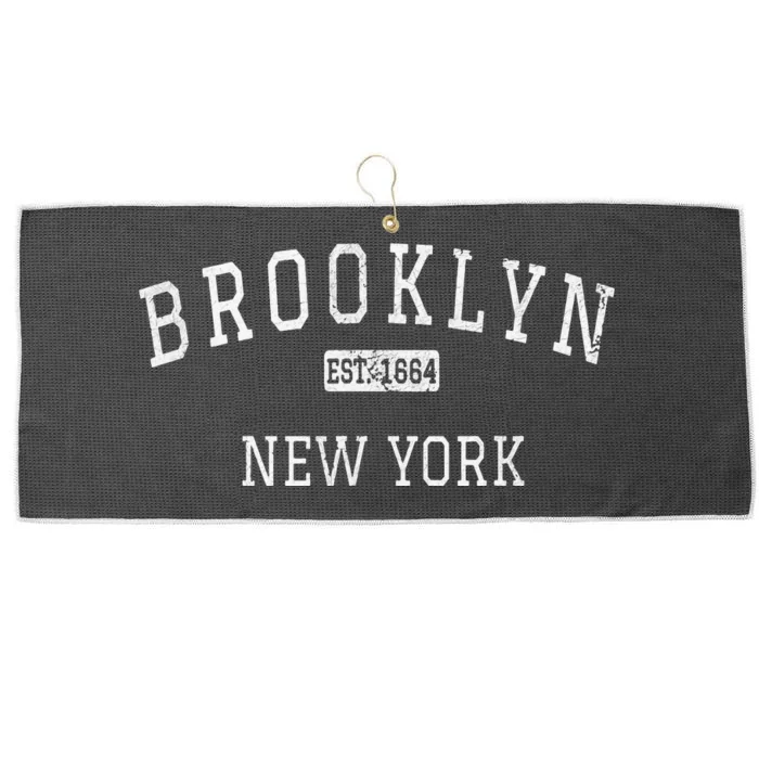 Brooklyn New York NY Vintage Large Microfiber Waffle Golf Towel