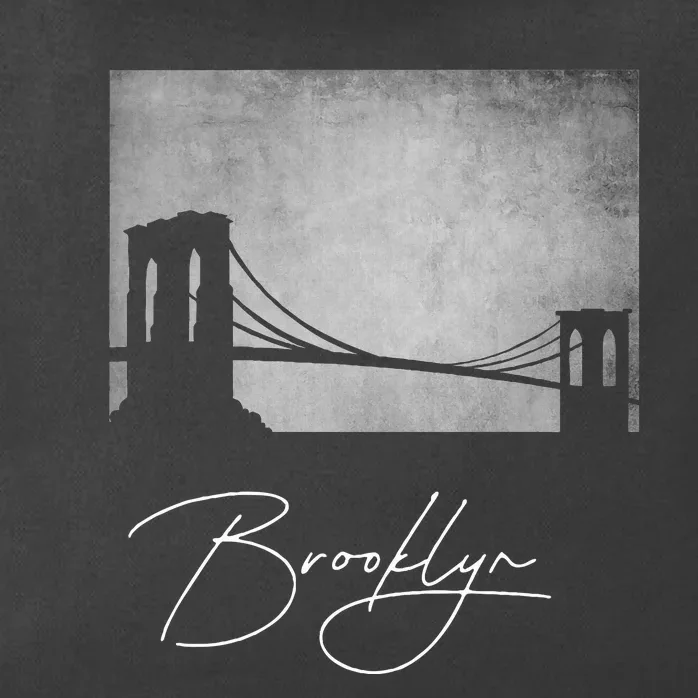 Brooklyn New York City Zip Tote Bag