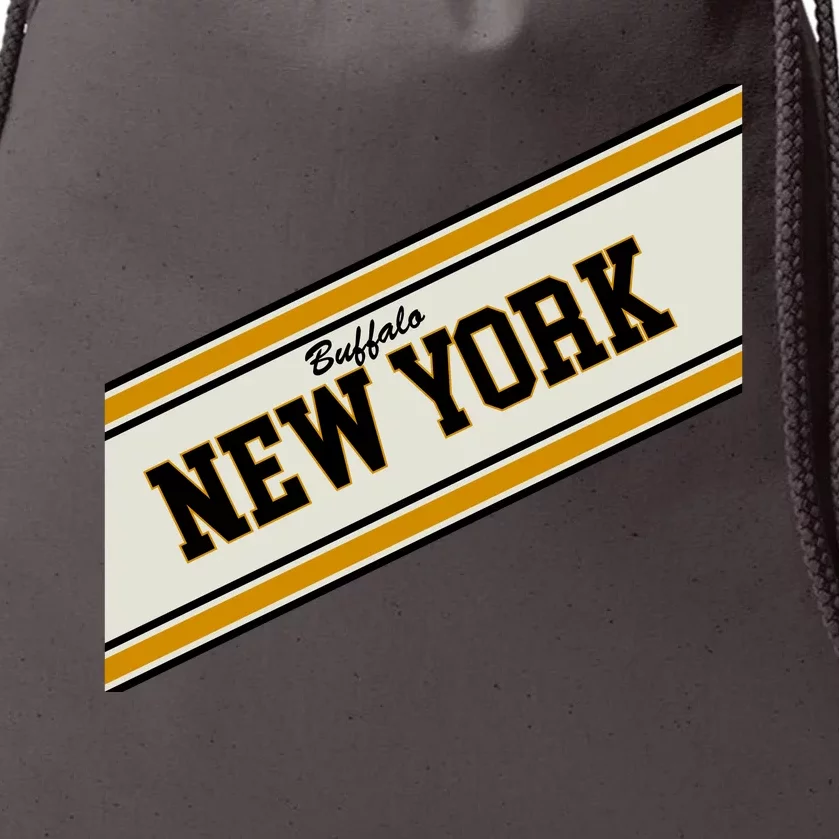 Buffalo New York Varsity Logo Drawstring Bag