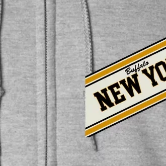 Buffalo New York Varsity Logo Full Zip Hoodie