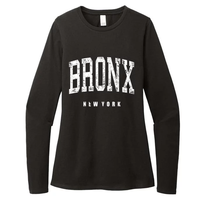 Bronx New York Vintage Womens CVC Long Sleeve Shirt