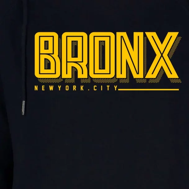 Bronx New York City Logo Womens Funnel Neck Pullover Hood