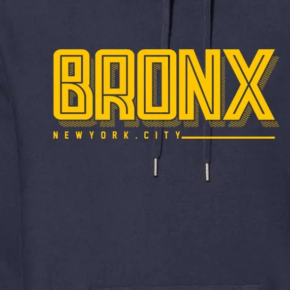 Bronx New York City Logo Premium Hoodie