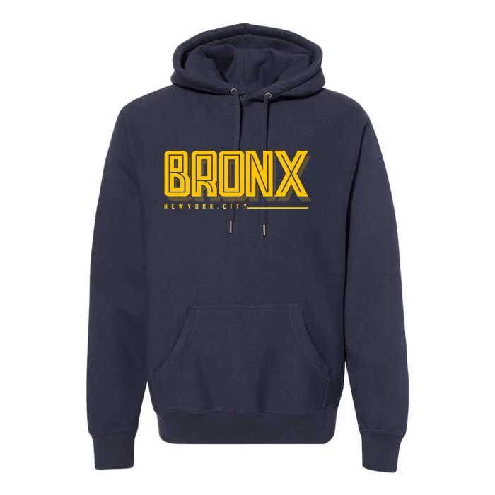 Bronx New York City Logo Premium Hoodie