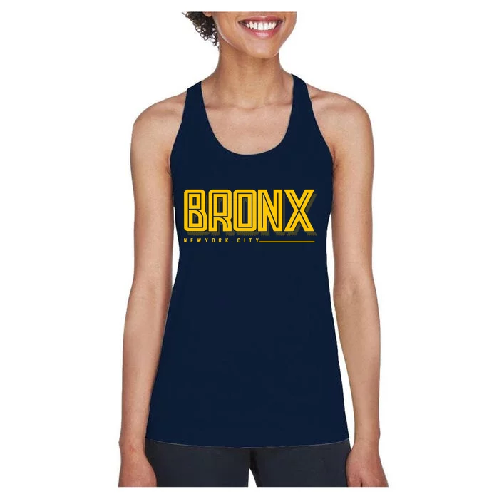 Bronx New York City Logo Women's Racerback Tank