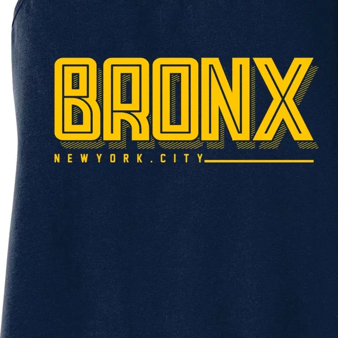 Bronx New York City Logo Women's Racerback Tank