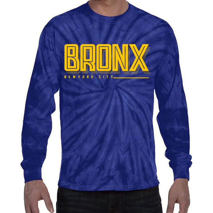 Bronx New York City Logo Tie-Dye Long Sleeve Shirt