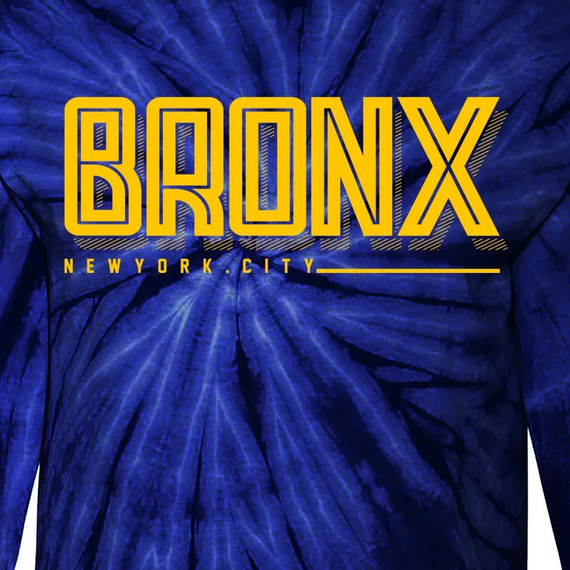 Bronx New York City Logo Tie-Dye Long Sleeve Shirt