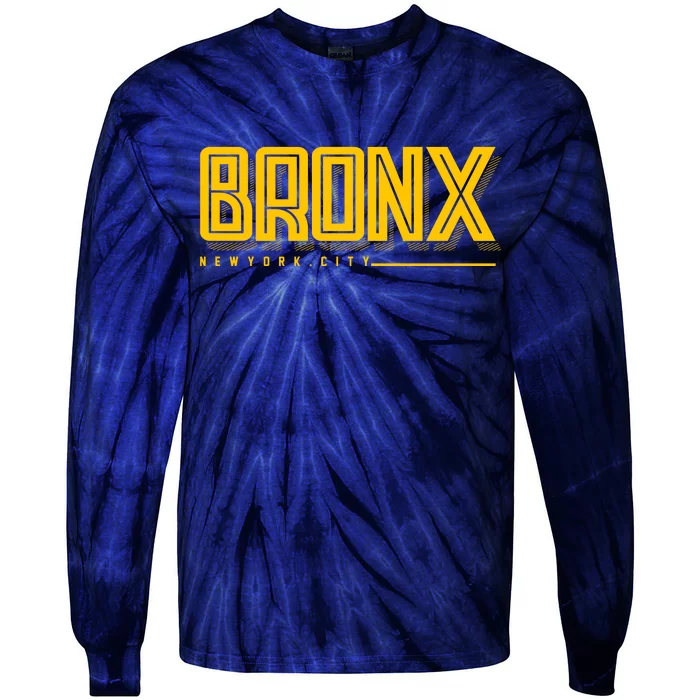 Bronx New York City Logo Tie-Dye Long Sleeve Shirt