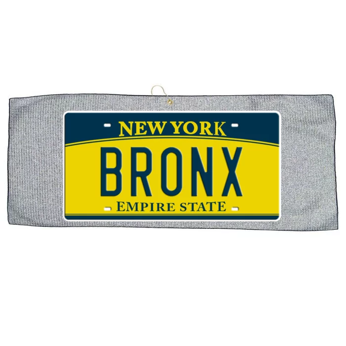 Bronx New York Ny Neighborhood Hometown License Plate Meaningful Gift Large Microfiber Waffle Golf Towel