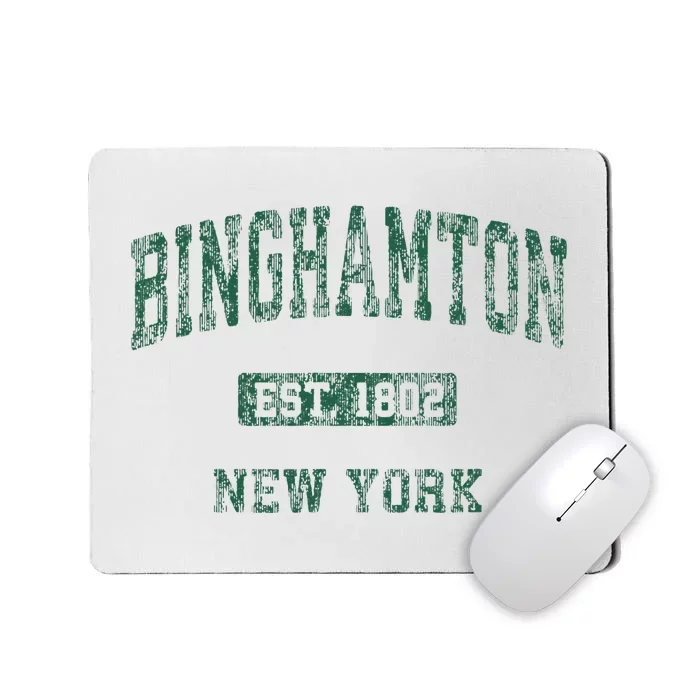 Binghamton New York Ny Vintage Athletic Mousepad