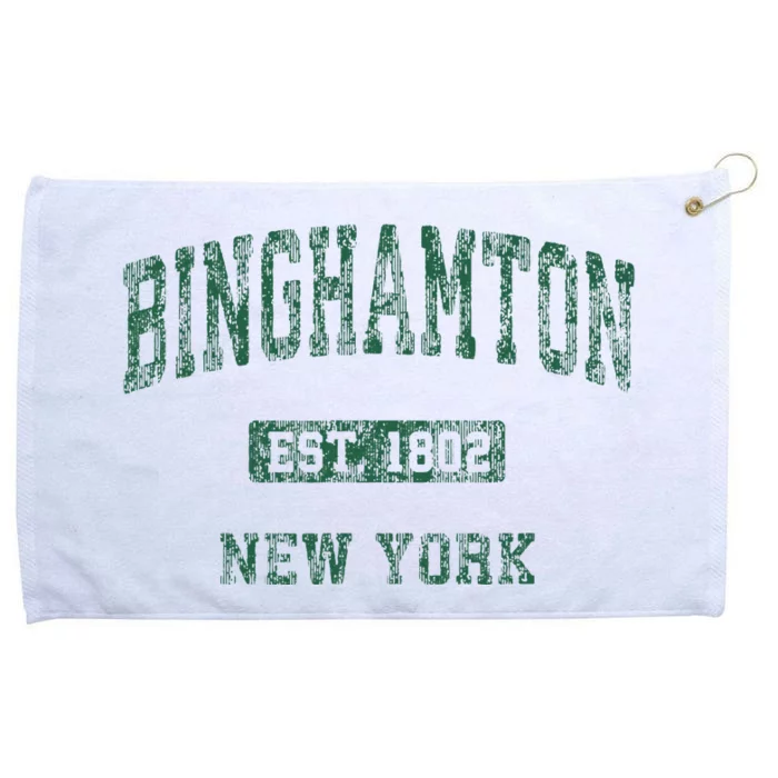 Binghamton New York Ny Vintage Athletic Grommeted Golf Towel