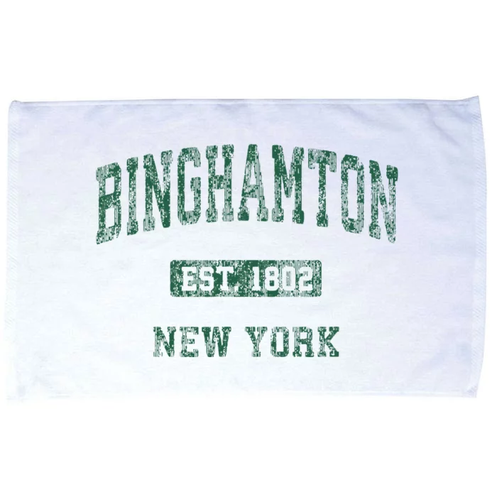 Binghamton New York Ny Vintage Athletic Microfiber Hand Towel