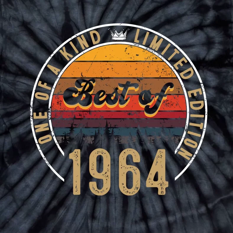 Best Of 1964 Birthday Gift 58 Years Old Tie-Dye T-Shirt