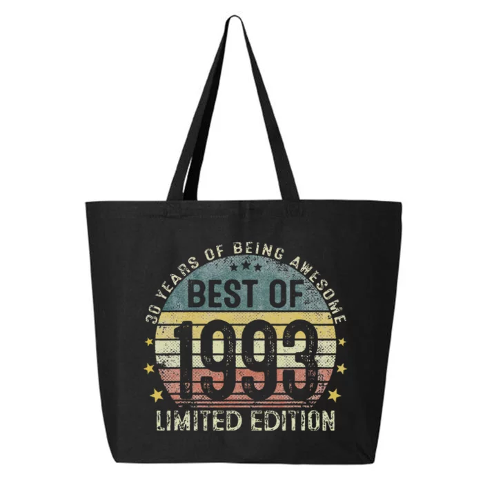 Best Of 1993 30 Years Old 30th Birthday Gifts For 25L Jumbo Tote