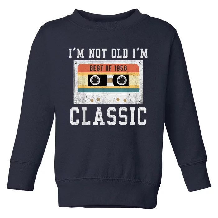 Best of 1958 65 Year Old Gifts  BDay 65th Birthday 1958 Toddler Sweatshirt