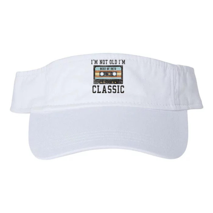 Best Of 1973 50th Birthday Gifts Men BDay 50 Birthday Valucap Bio-Washed Visor