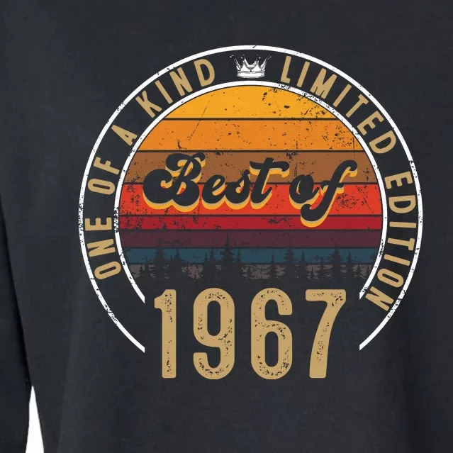 Best Of 1967 Birthday Gift 55 Years Old Cropped Pullover Crew