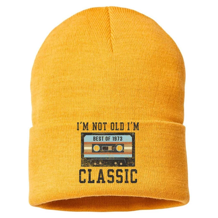 Best of 1973 50th Birthday Gifts BDay Sustainable Knit Beanie