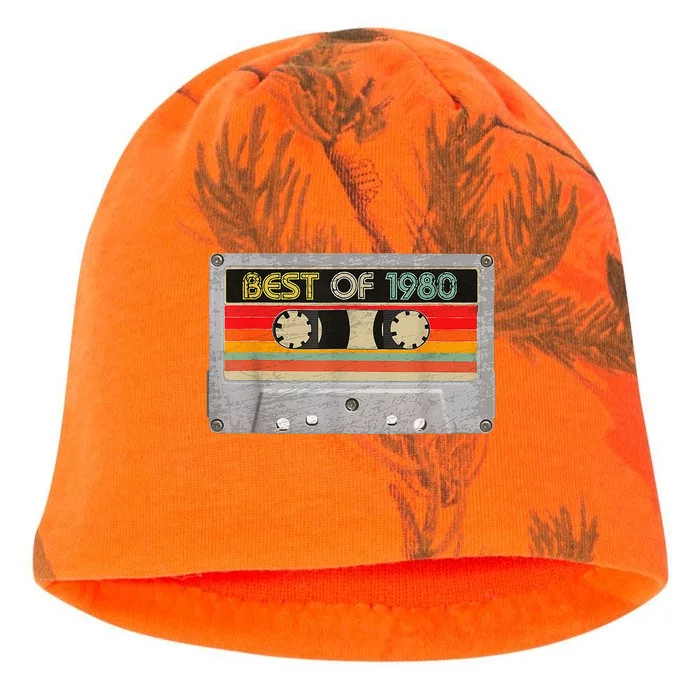 Best Of 1980 43th Birthday Gifts Cassette Tape Vintage Kati - Camo Knit Beanie