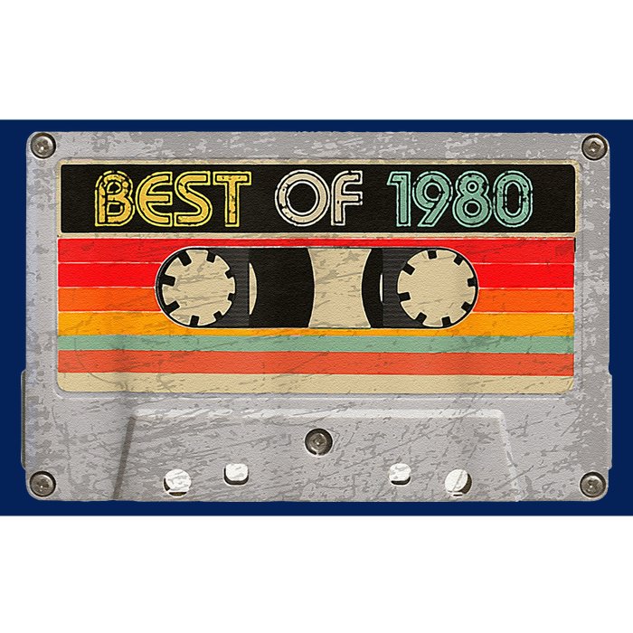 Best Of 1980 43th Birthday Gifts Cassette Tape Vintage Bumper Sticker