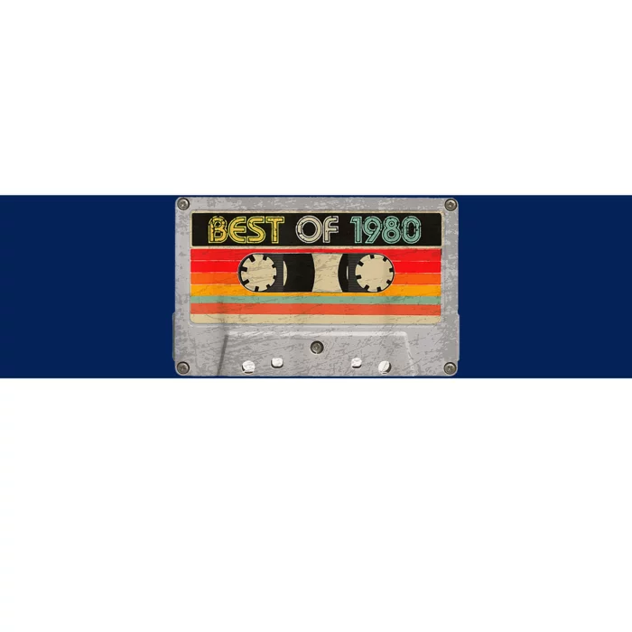 Best Of 1980 43th Birthday Gifts Cassette Tape Vintage Bumper Sticker