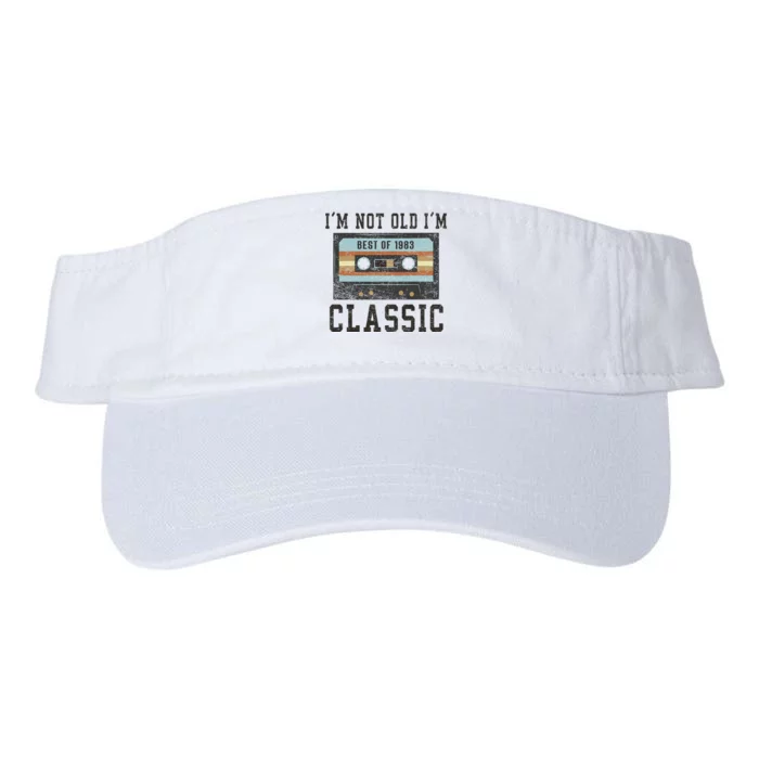 Best Of 1983 41st Birthday Gifts Bday 41 Birthday Valucap Bio-Washed Visor