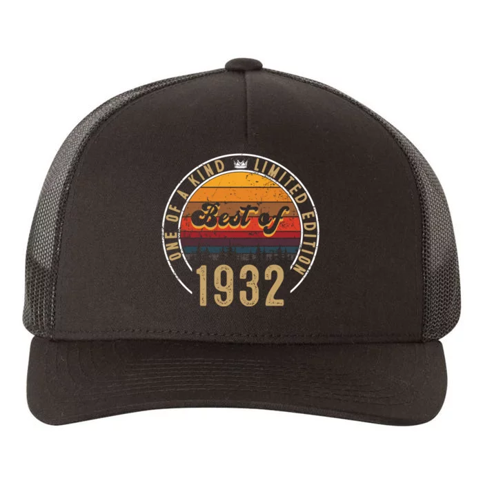 Best Of 1932 Birthday Gift 90 Years Old Yupoong Adult 5-Panel Trucker Hat