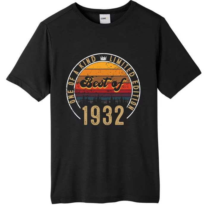 Best Of 1932 Birthday Gift 90 Years Old ChromaSoft Performance T-Shirt