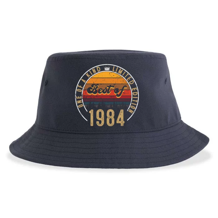 Best Of 1984 Birthday Gift 38 Years Old Sustainable Bucket Hat