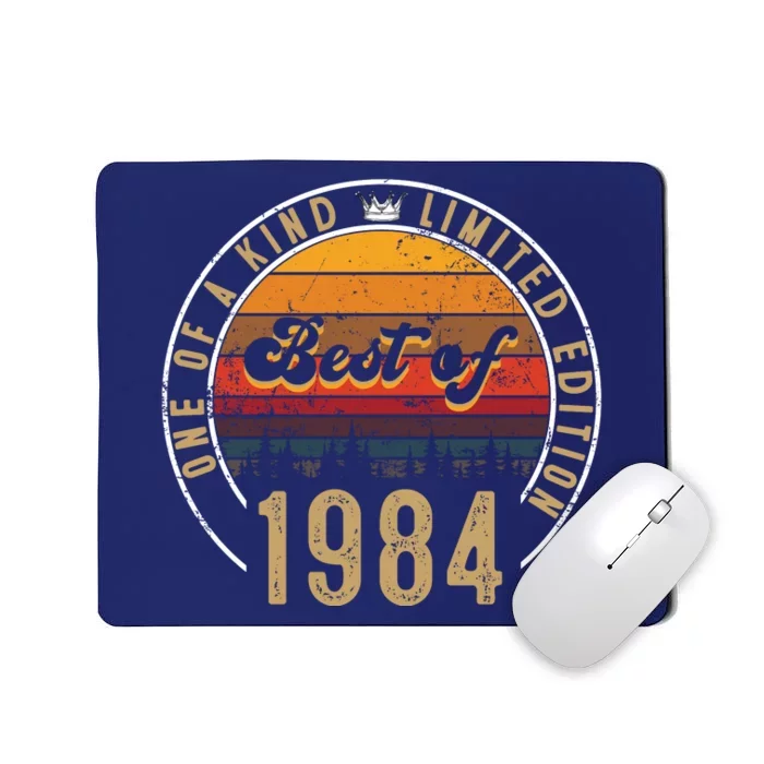 Best Of 1984 Birthday Gift 38 Years Old Mousepad